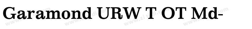 Garamond URW T OT Md字体转换